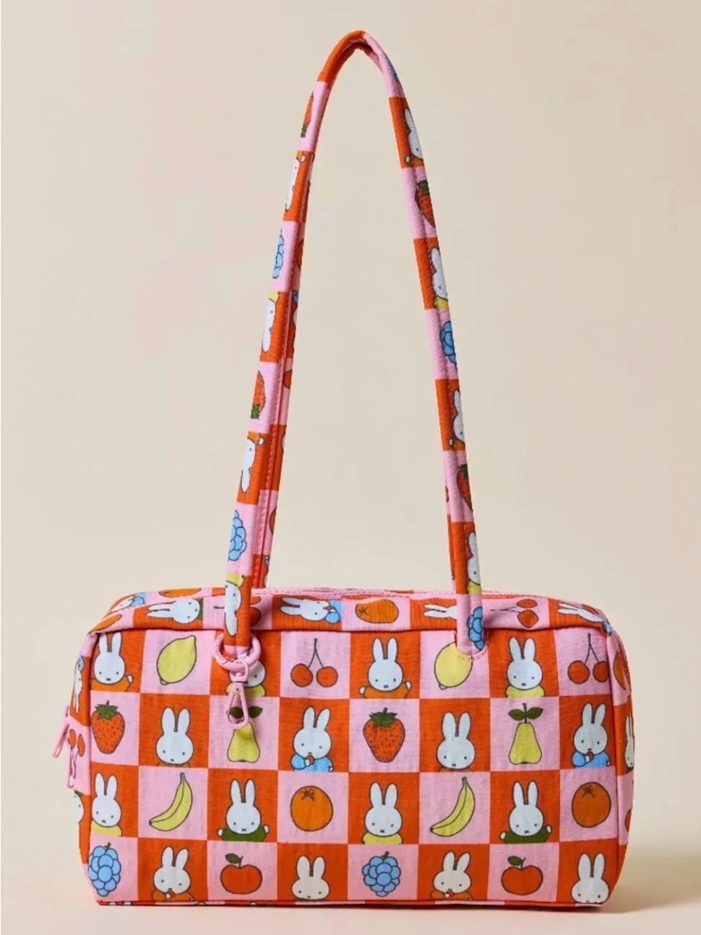 Miffy x Baggu checkered UO exclusive bowler bag shoulder bag purse EUC